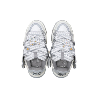 KAALIXTO--Daisy Bread Shoes-Grey - Unisex