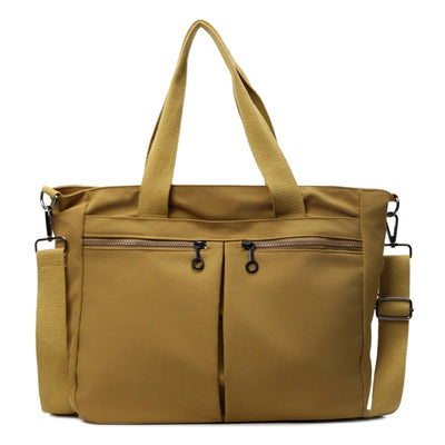 Solid Color Casual Portable Messenger Bag Large Capacity