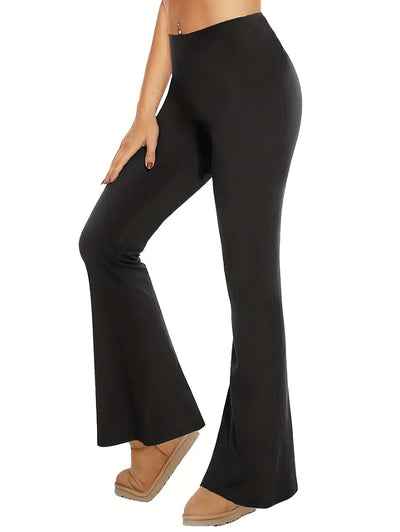 4pcs Butt-Lifting Flare Yoga Pants High Waist, Ultra Stretch, Naked Feel Leggings For Women