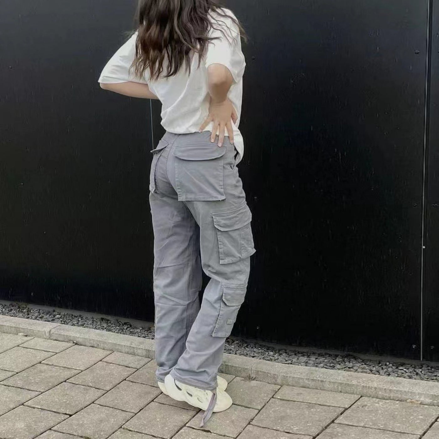Trendy Workwear Denim Casual Pants For Women