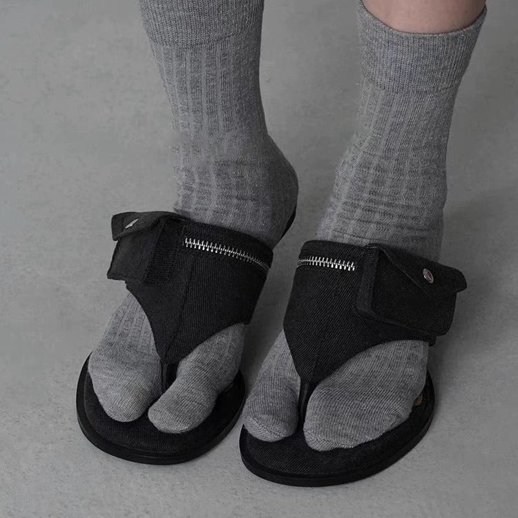 New Design Casual Round Toe Clip Toe Flip-flops