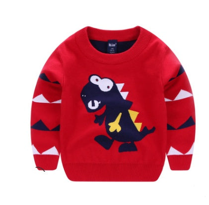 Boy's Explosion Of Wild Dinosaur Sweater