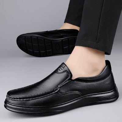 Outdoor Men's Breathable One Pedal Leather Shoes