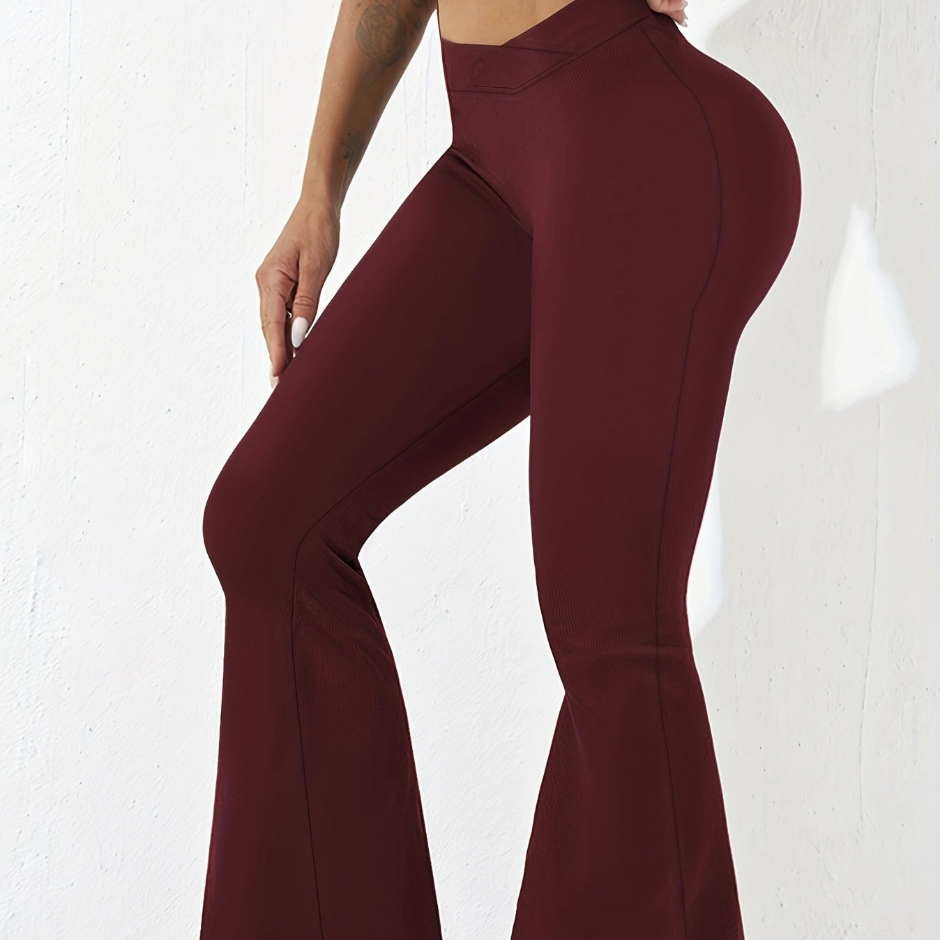 Ladies' Fashionable And Elegant Temperament Versatile Solid Color Tight Fitting Autumn And Winter Pants Elegant