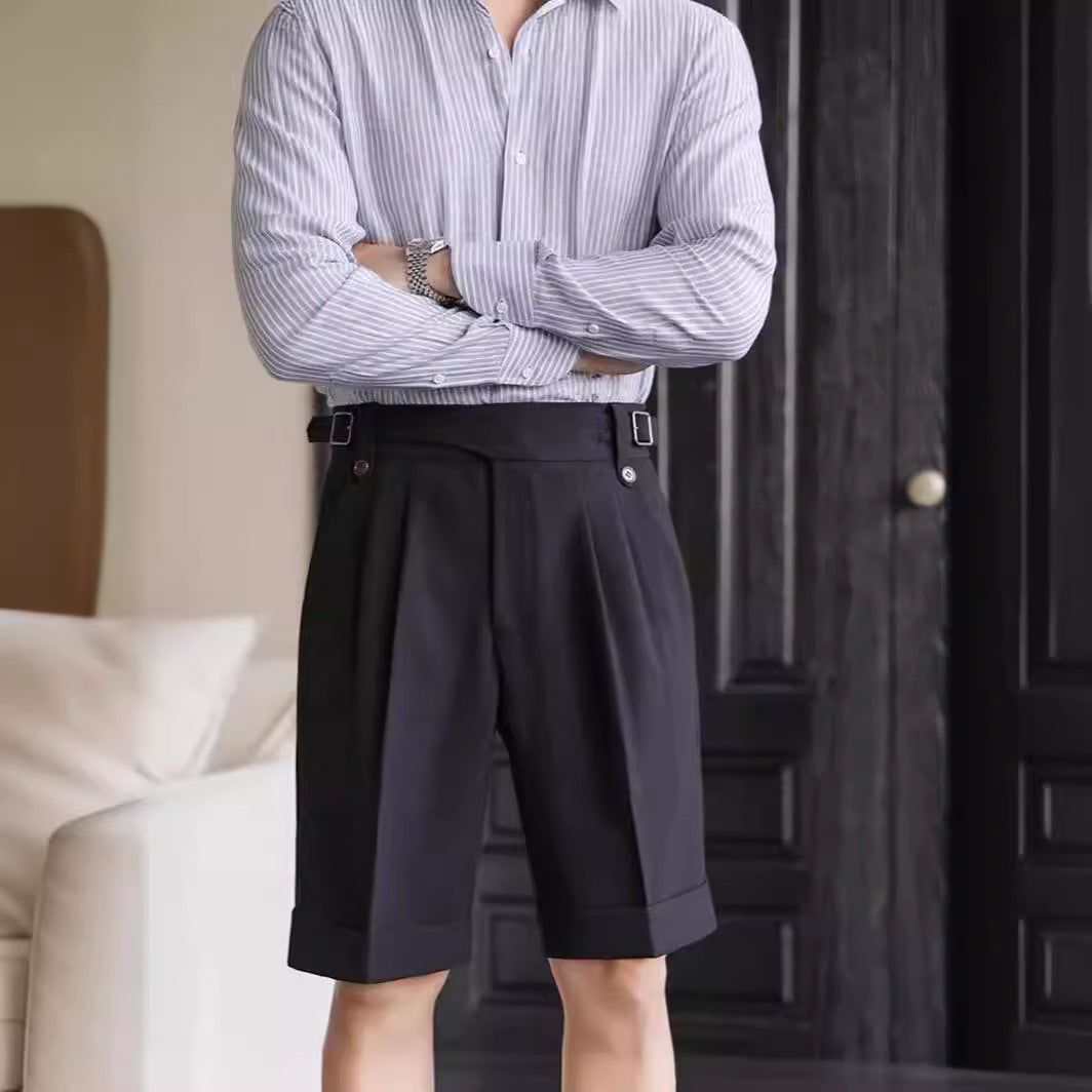 Italian Retro Suit Shorts Men