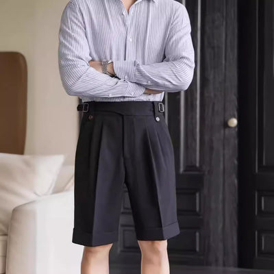 Italian Retro Suit Shorts Men