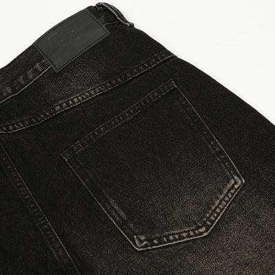 Retro Washing Gradient Worn Jeans Men