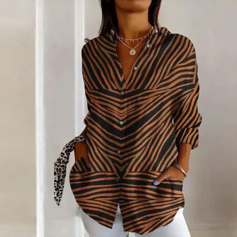 Women's Long Shirt Summer European And American Trendy Long-sleeve