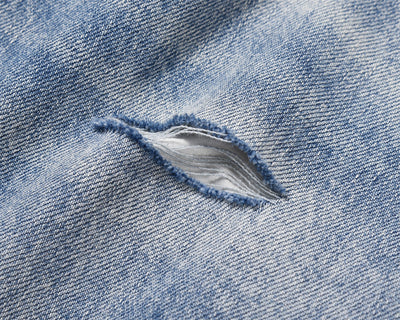 Washing Water Raw Hem Jeans Men