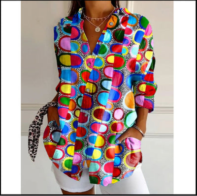 New Women's Long Sleeved Shirt For Summer Fashion, 3D Printed Shirt With Floral Pattern