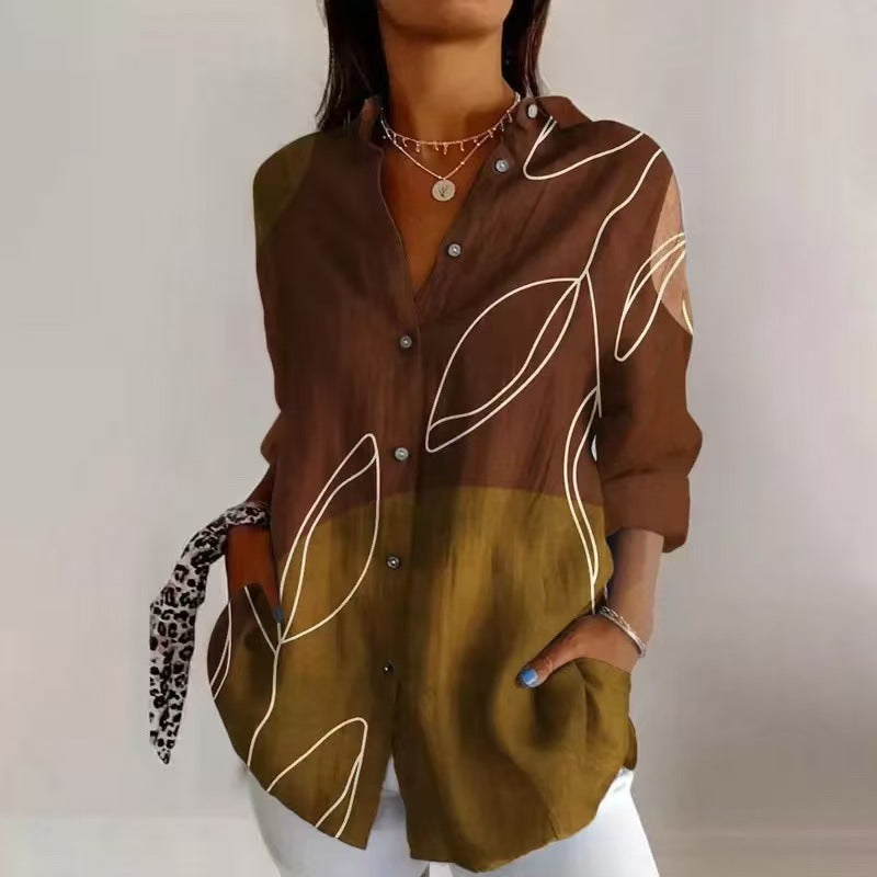 Women's Long Shirt Summer European And American Trendy Long-sleeve