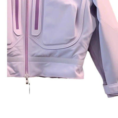 Purple Casual Hooded Jacket Coat For Women Autumn And Winter
