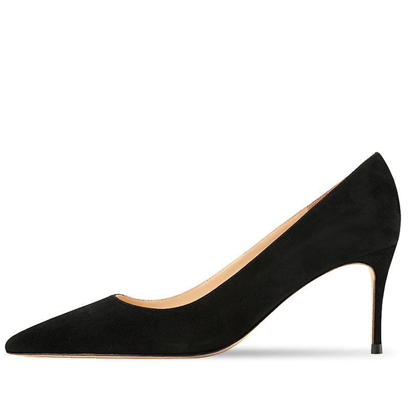 Naked Light Mouthed French Women's Soft Soled Non Tiring High-heeled Single Shoes