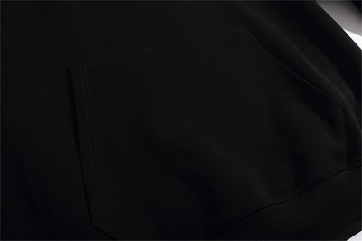 Solid Color Fashion Hooded Sweatshirt Men