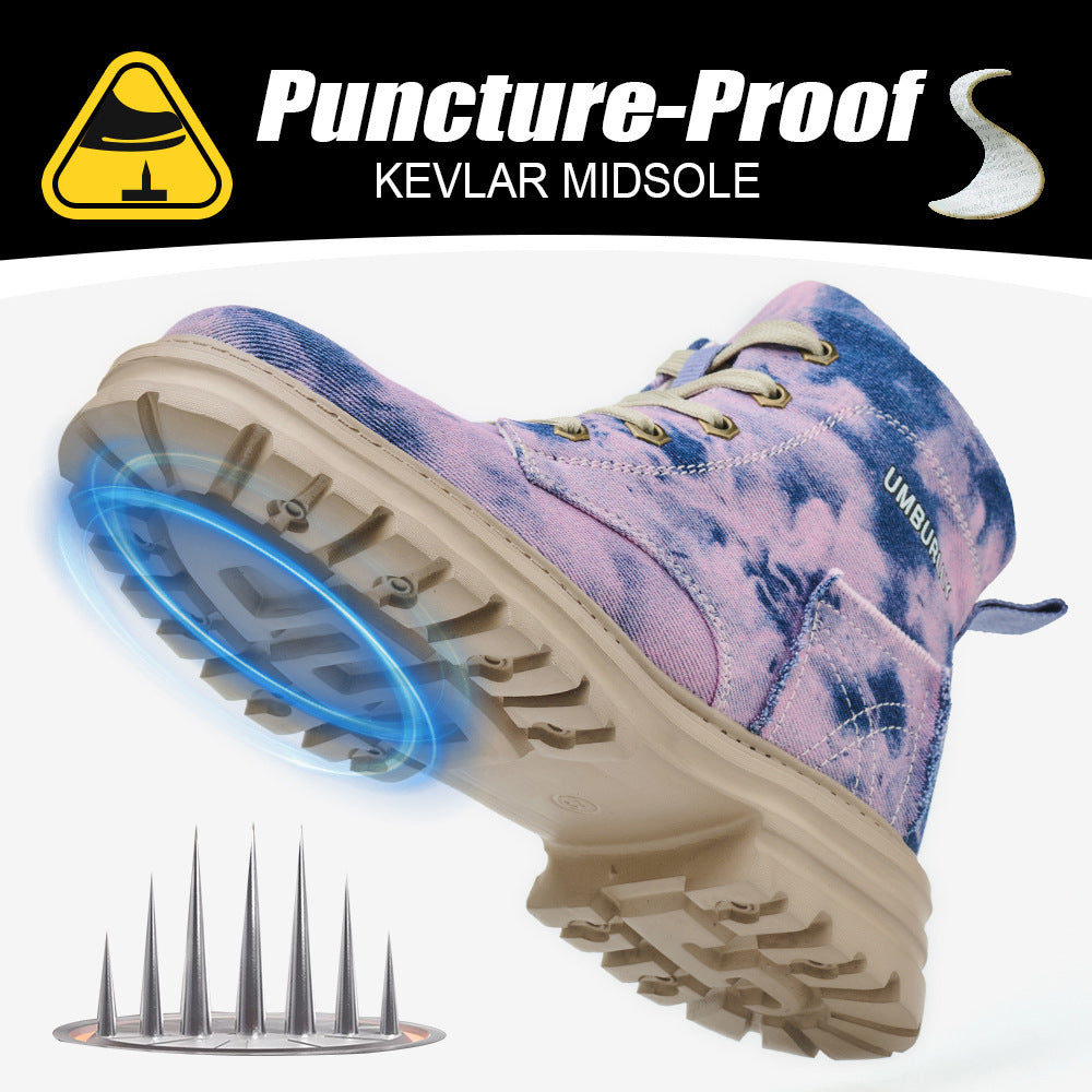 Women's Comfortable Breathable And Anti Smashing Safety Shoes