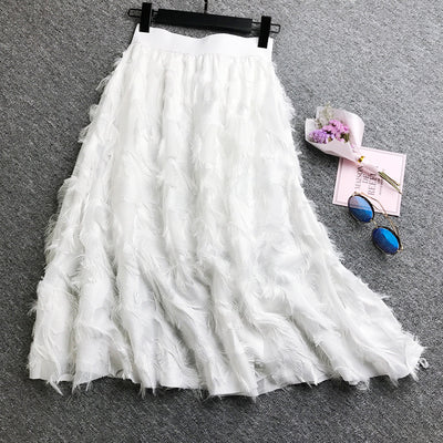 Temperament Was Thin Long Skirt Half-length Skirt Women