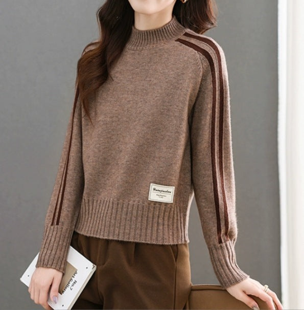 Short Sweater Women's Small Foreign Wool Bottoming Shirt Autumn And Winter
