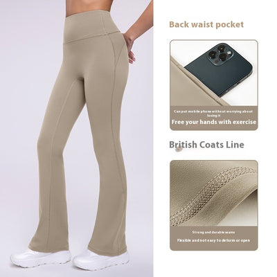 Straight Leg High Elastic Skinny Workout Pants