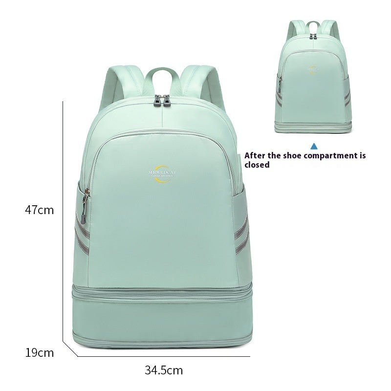 Dry Wet Separation Luggage Storage Women's Backpack Large Capacity