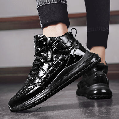 Winter Fleece-lined Warm Middle High Top Sneakers Men