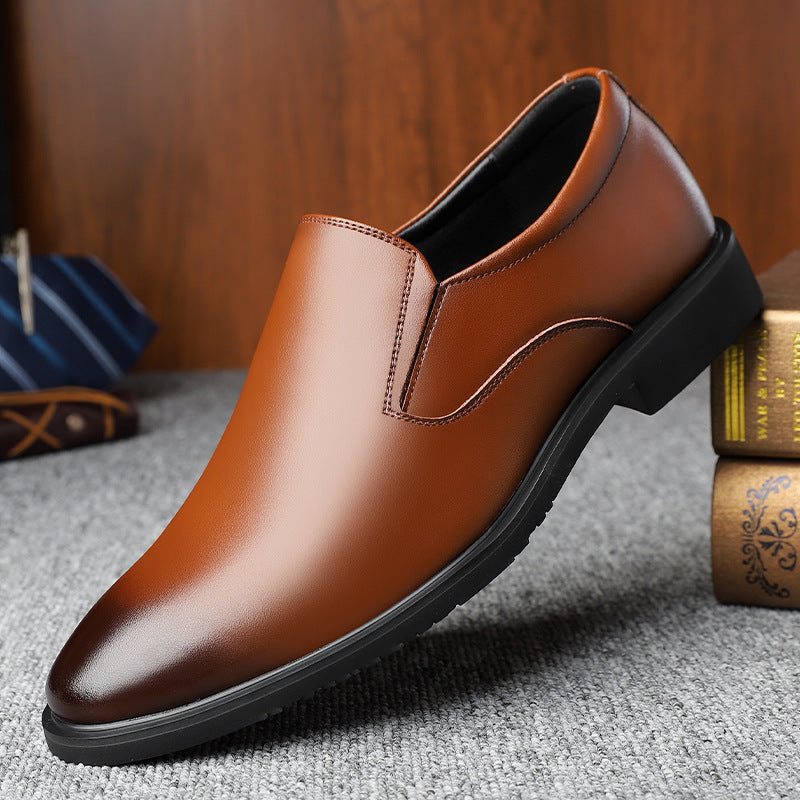 Men's Business Tods Casual Shoes Breathable Low Top Spring And Autumn Black Slip-on Lazy Shoes