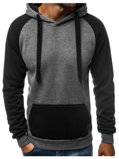 Men's Matching Color Matching Hat Hoodie Jumper