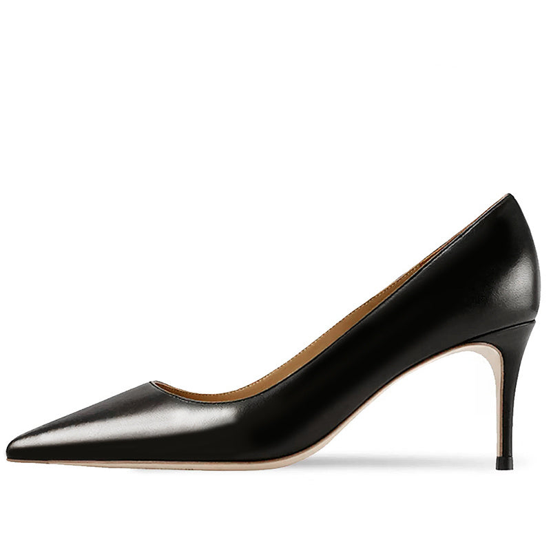 Naked Light Mouthed French Women's Soft Soled Non Tiring High-heeled Single Shoes