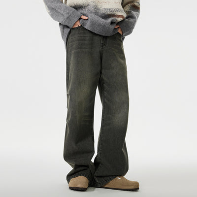 Men's American Retro Washed Jeans Men