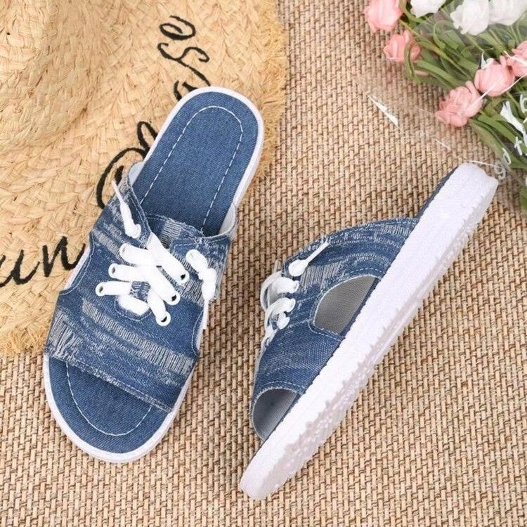 Women's Flat Canvas Slippers