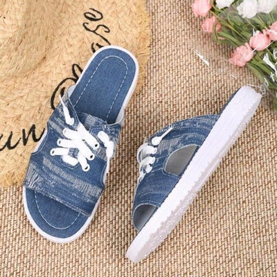 Women's Flat Canvas Slippers
