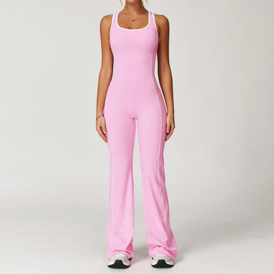 European And American Hollow Beauty Back Yoga Clothes Dance Sports Jumpsuit
