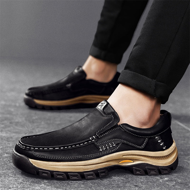 Men's Leather Shoes Thick-soled Outdoor Mountaineering