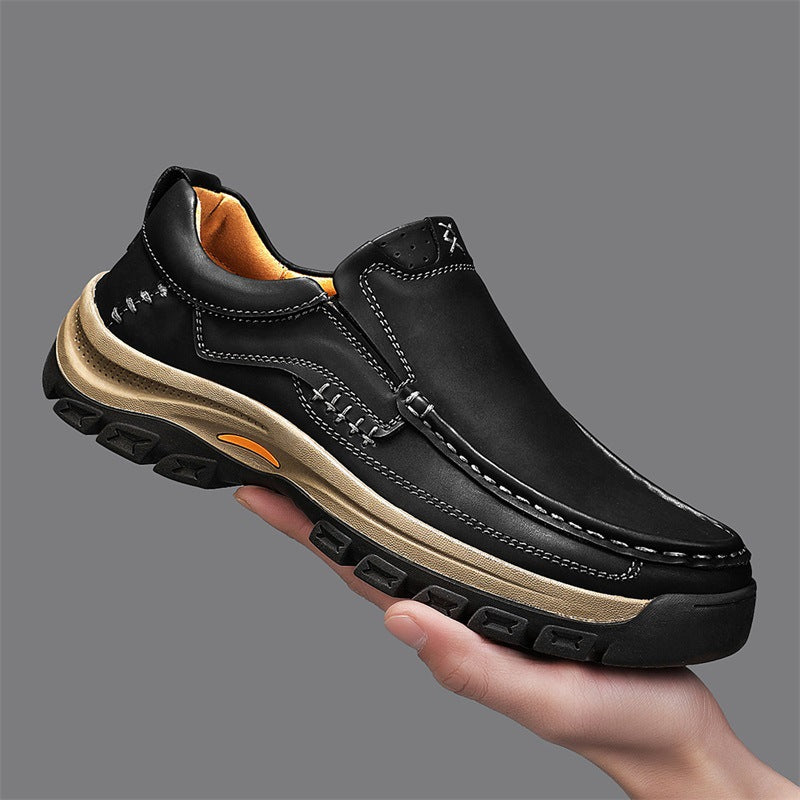 Men's Leather Shoes Thick-soled Outdoor Mountaineering