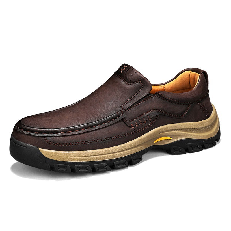 Men's Leather Shoes Thick-soled Outdoor Mountaineering