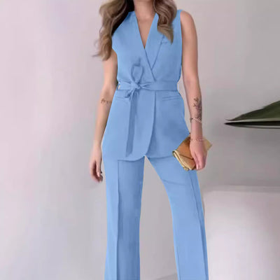 Women's Simple Solid Color Fashion Casual Elegant Outfit