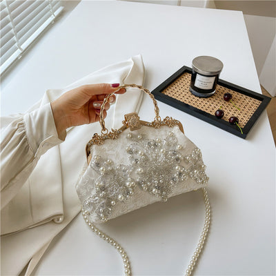 Pearl Embroidered Fashion Handbag Cheongsam Banquet