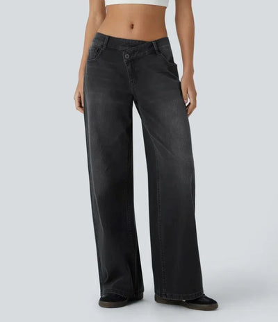 European And American Ladies Special High Waist Straight Jeans