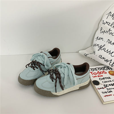 Sports And Leisure Korean Style Versatile Platform Student Sneakers
