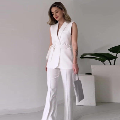 Women's Simple Solid Color Fashion Casual Elegant Outfit