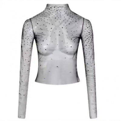 Pure Desire Mesh Socialite Exquisite Fashion Long Sleeve Suit