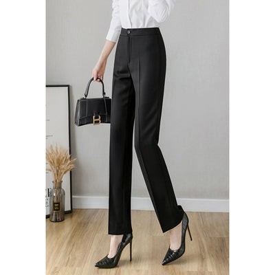 Female Office Worker Straight Workplace Suit Pant