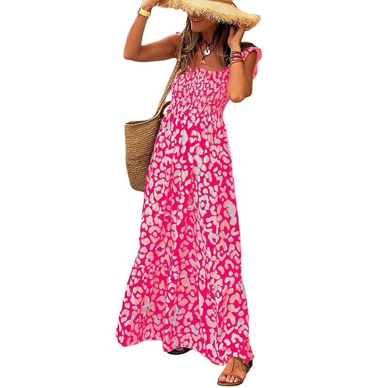 Vacation Style Sling Dress Women