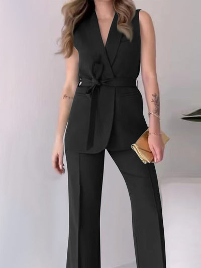 Women's Simple Solid Color Fashion Casual Elegant Outfit