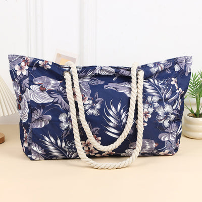 Large Capacity Beach Tote Bag Handheld Canvas Women's