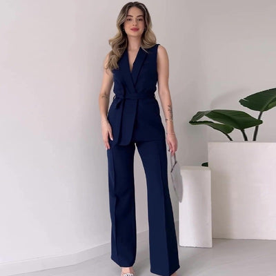 Women's Simple Solid Color Fashion Casual Elegant Outfit
