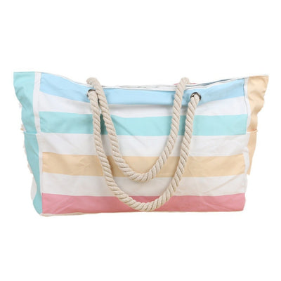 Large Capacity Beach Tote Bag Handheld Canvas Women's