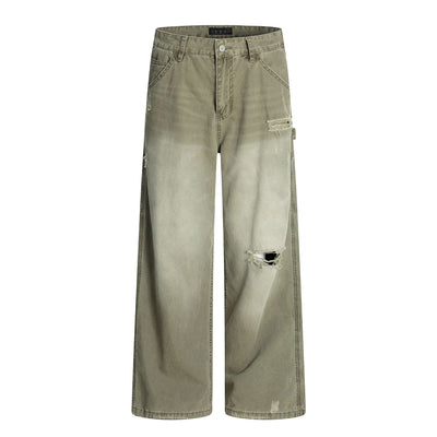 American Retro Tattered Jeans Jeans