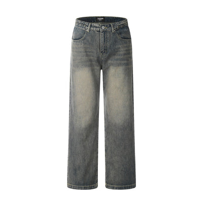 Fashion Washed And Worn Jeans Men