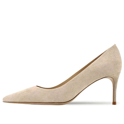 Naked Light Mouthed French Women's Soft Soled Non Tiring High-heeled Single Shoes