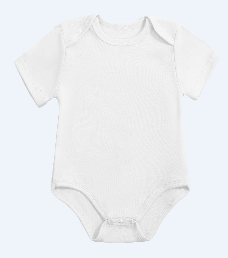 190G Pure Cotton Haha Clothes 0M-12M, POD Can Be Customized Including Embryo Clothes And Printing